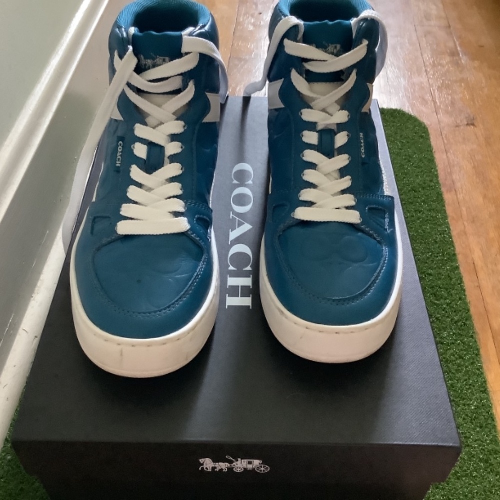 Coach high top sneakers Size: 7 “blue jay” - Picture 8 of 10